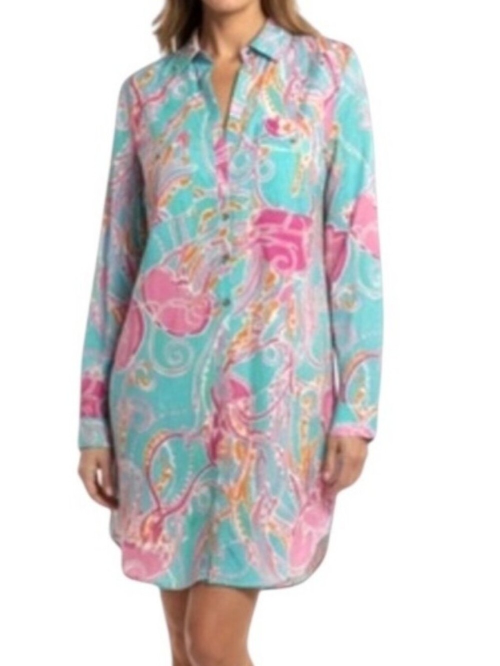 Lilly Pulitzer Captiva Tunic "Jellies Be Jammin"  Medium Cover Up